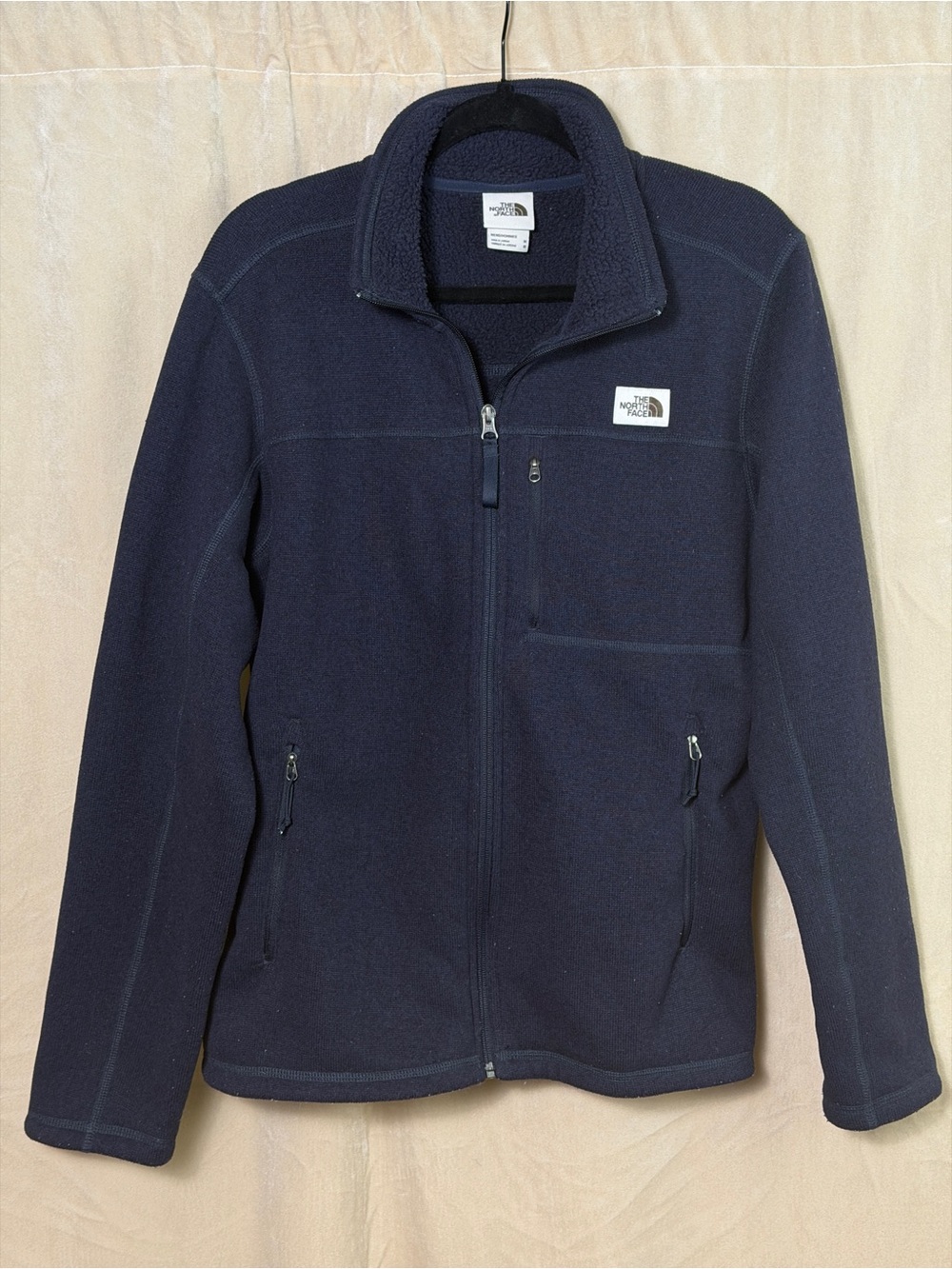 The North Face Men's Dark Navy Fleece Jacket - Full Zip
